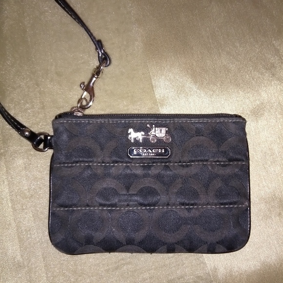 Coach signature wristlet - Picture 1 of 4